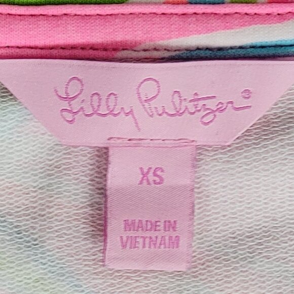 Lilly Pulitzer Reagan Pink Pout Shellabrate Full Zip Jacket - XS - Picture 10 of 12